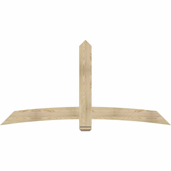 Ekena Millwork Bellingham Rough Sawn Timber Gable Bracket, Douglas Fir, 84"W x 42"H x 2"D x 6"F, 12/12 Pitch GBW084X42X0206BEL00RDF - main